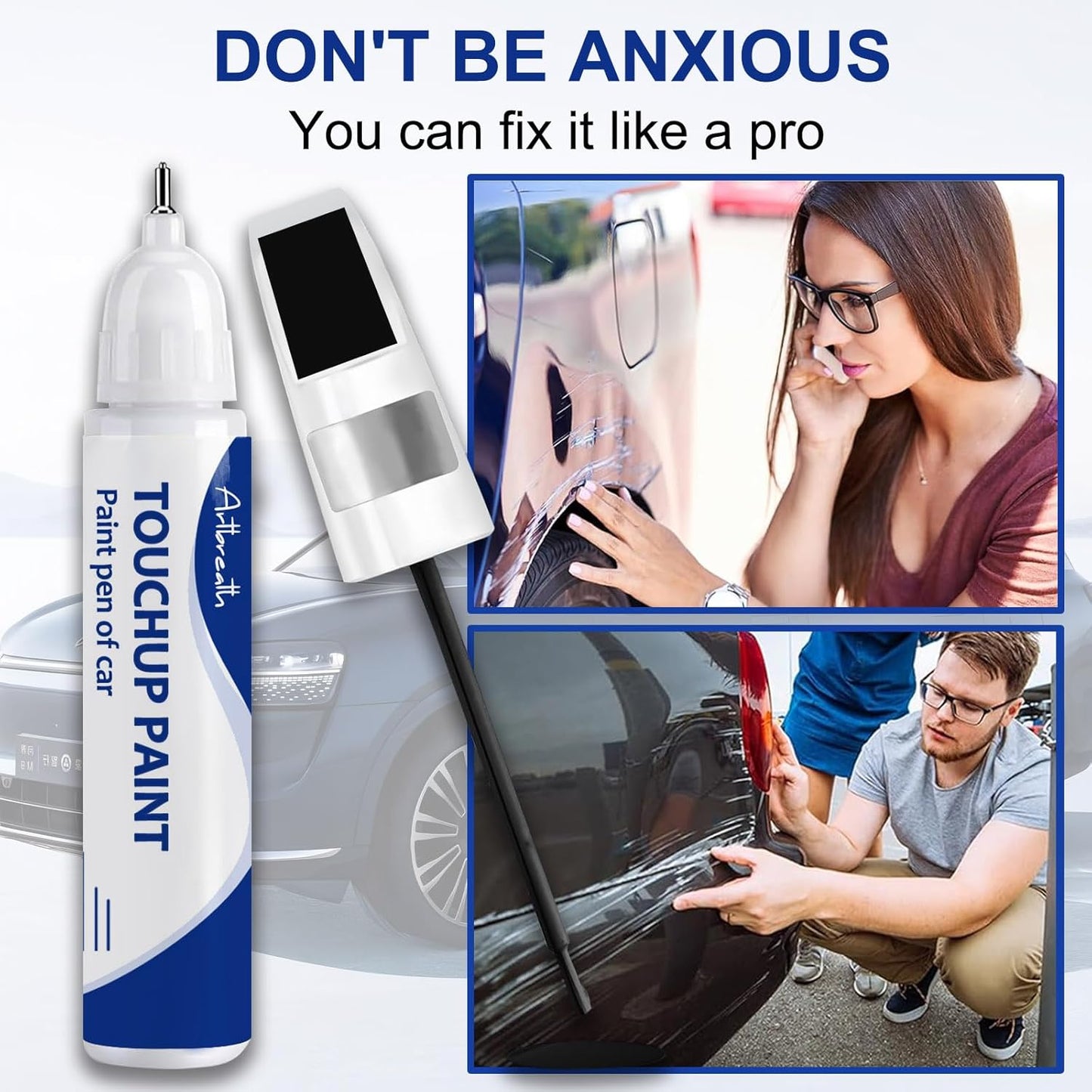 Urban Gray Pear(NH-912P) Touch Up Paint for Honda-Exact Match–Chips and Nicks Car Paint Scratch Repair Kit Automotive Paint Pen for CR-V/CIVIC/Accord/HR-V/Pilot/Odyssey/Ridgeline/Passport