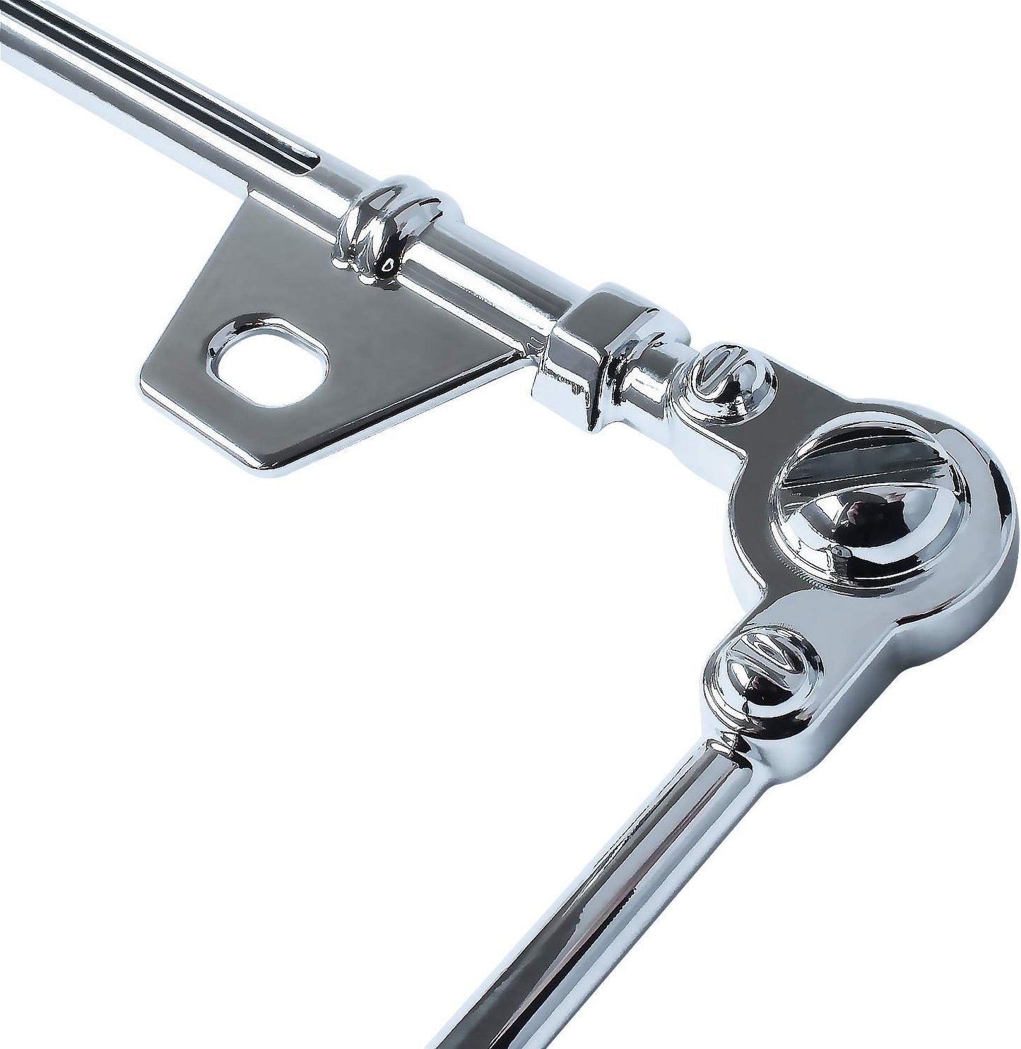 3D Chrome License Plate Frames, Pure Zinc Alloy Metal (Screw Pattern)