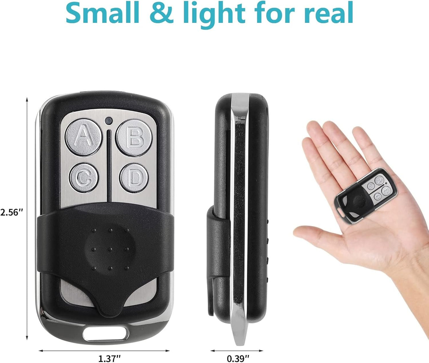 2 Garage Door Opener Remote,for LiftMaster Chamberlain Openers with Purple Yellow Green Orange Red Learn Button,893MAX 953EV/EVC,Keychain