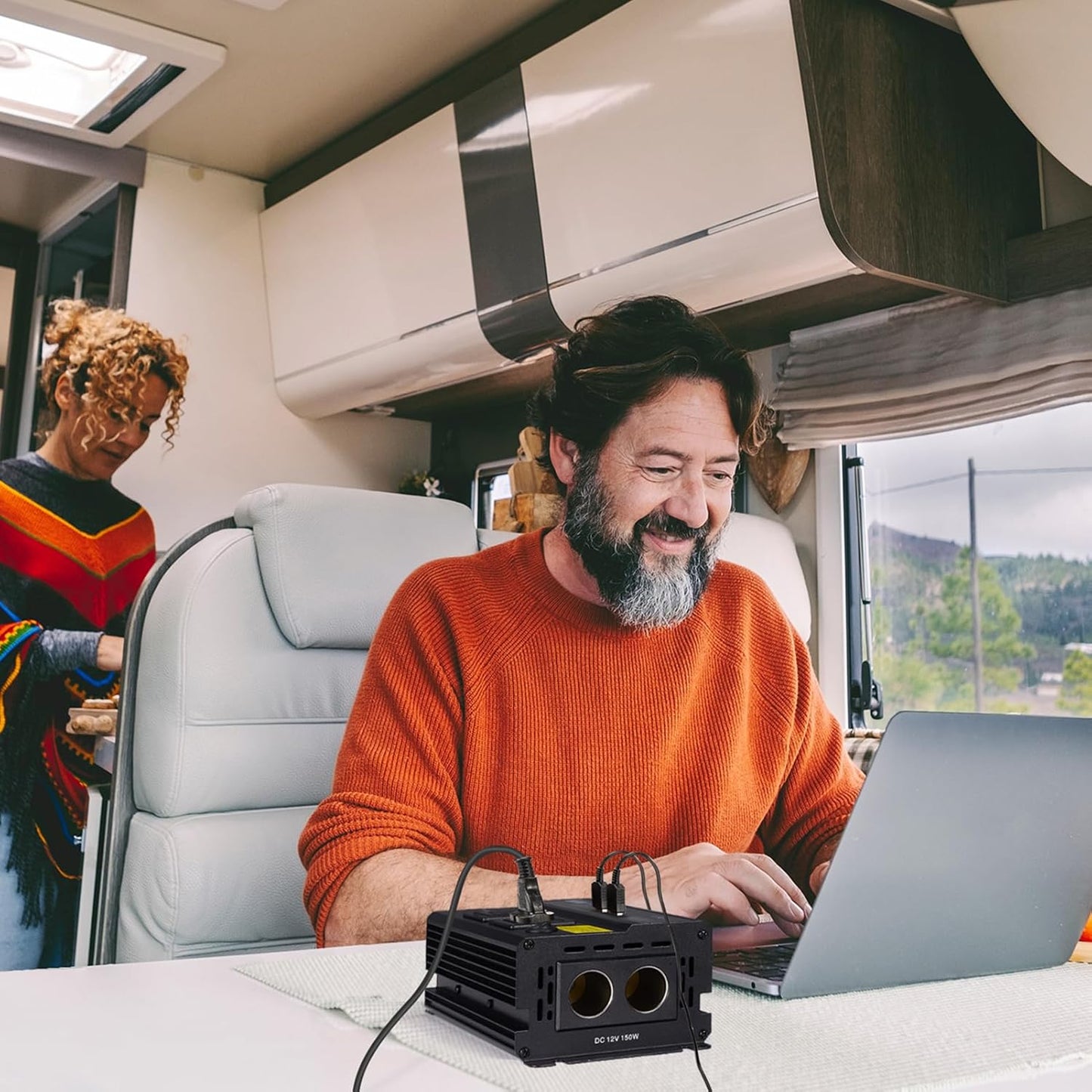 1000W Inverter for Car Power Inverters,12v DC to 110v AC Converter with 3.0 A USB Type-C Outlets, 12 Volt Inverter Car Cigarette Lighter Battery Inverter for Vehicles, Power Inversor 1000 Watts Black