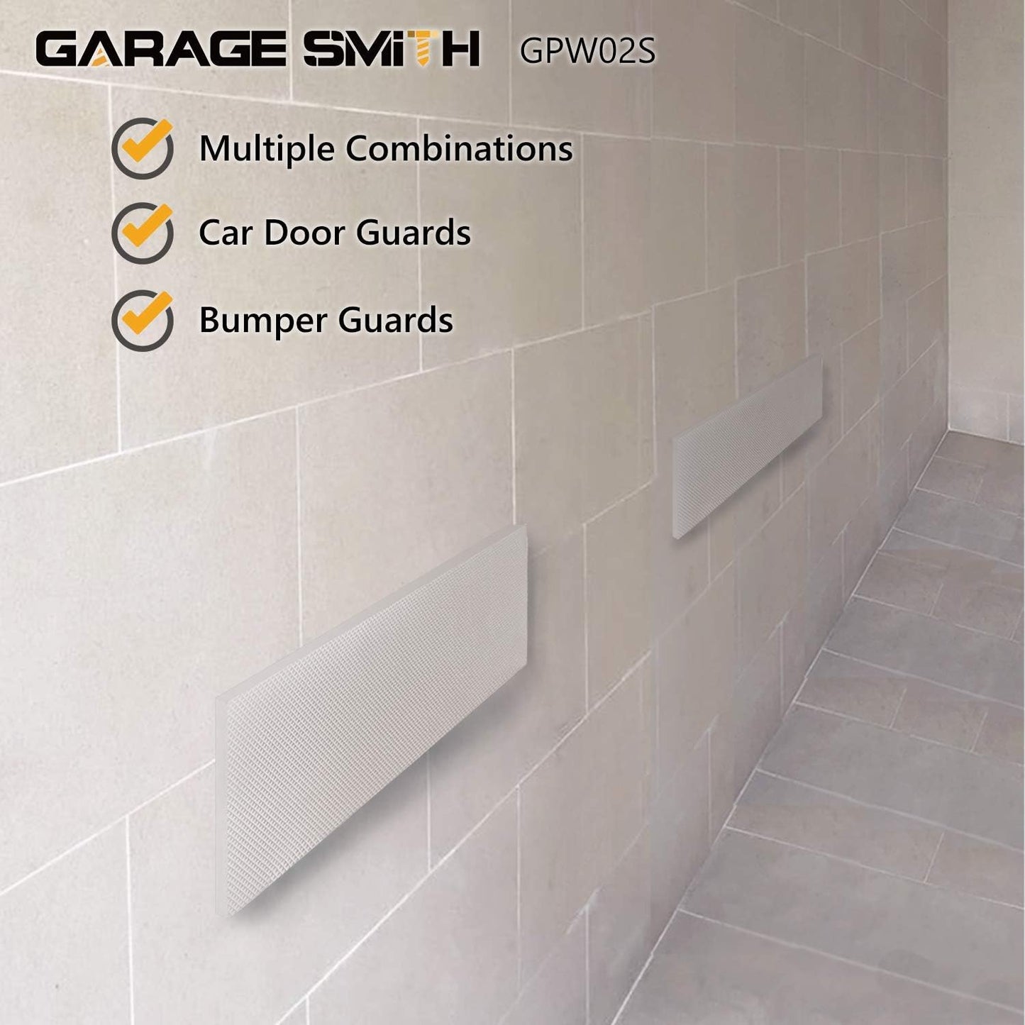 AMPULLA Garage Wall Protector Car Door Protectors, Designed in Germany (4-Pack White)