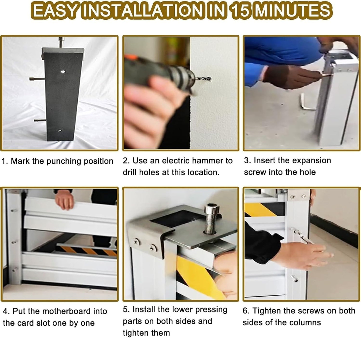 Reusable Heavy Duty Aluminum Flood Barriers for Home Exterior, Flood Protection Barriers Water Barrier Door Quick Detachable Garage Doors Detachable Mobile Rain Water Baffle ( H 47.2 inch L 9FT)