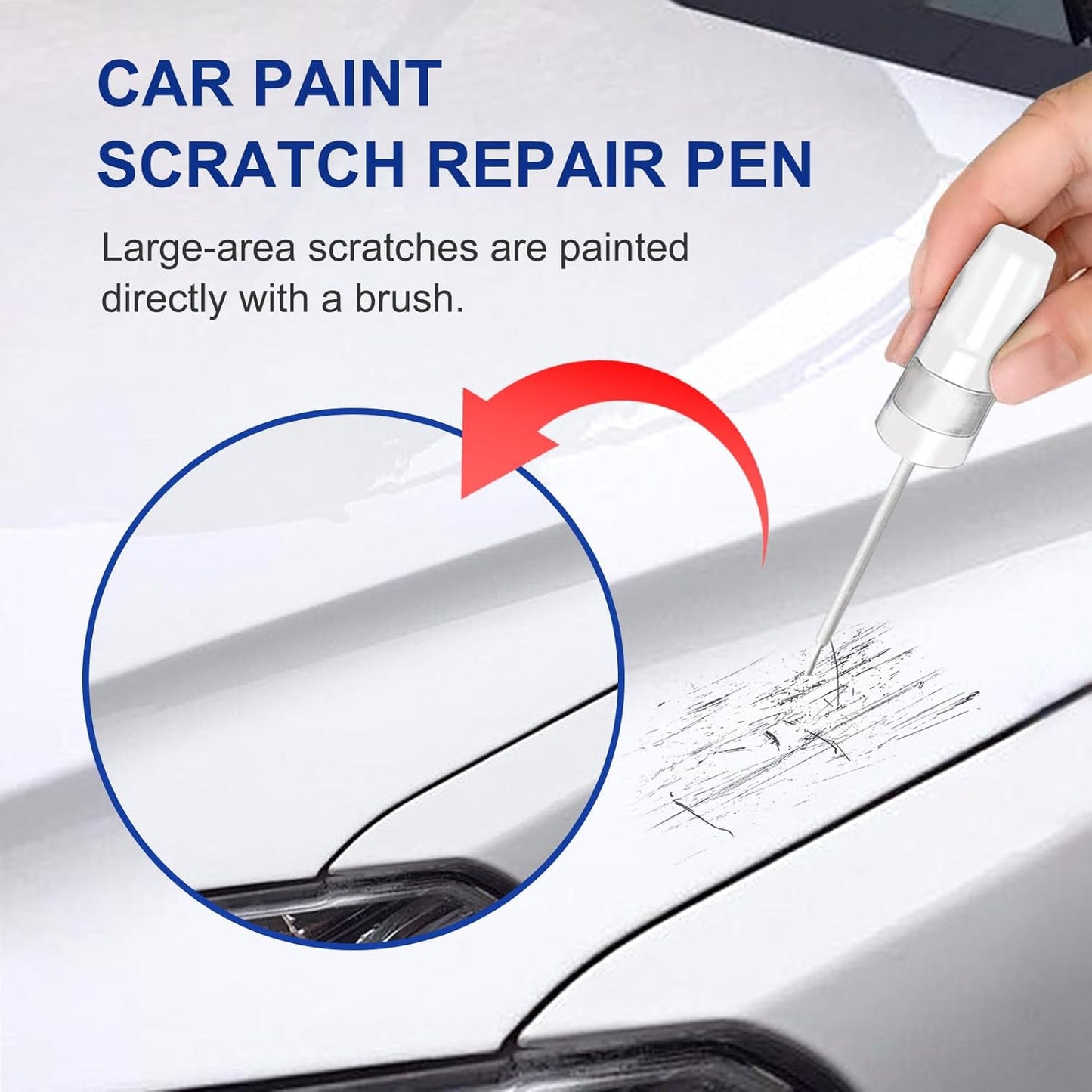 Meteorite Gray Metallic(NH-904M) Touch Up Paint for Honda-Exact Match–Chips and Nicks Car Paint Scratch Repair Kit Automotive Paint Pen for CR-V/CIVIC/Accord/HR-V/Pilot/Odyssey/Ridgeline/Passport