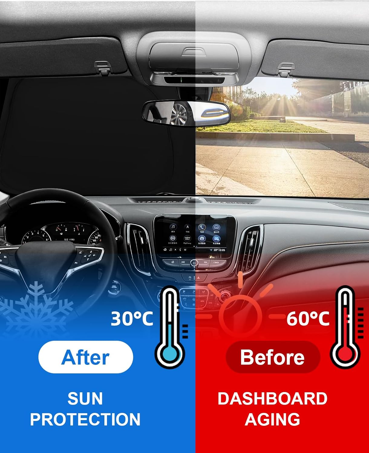 for Lexus 2024 Car Windshield Sunshade Foldable Sun Shield for Lexus LS GX 2022 2023 Windshield Cover for LS400 LS460 GX400 GX460 GX470 LX Serie Front Window Protector 240T Reflective Car Accessories