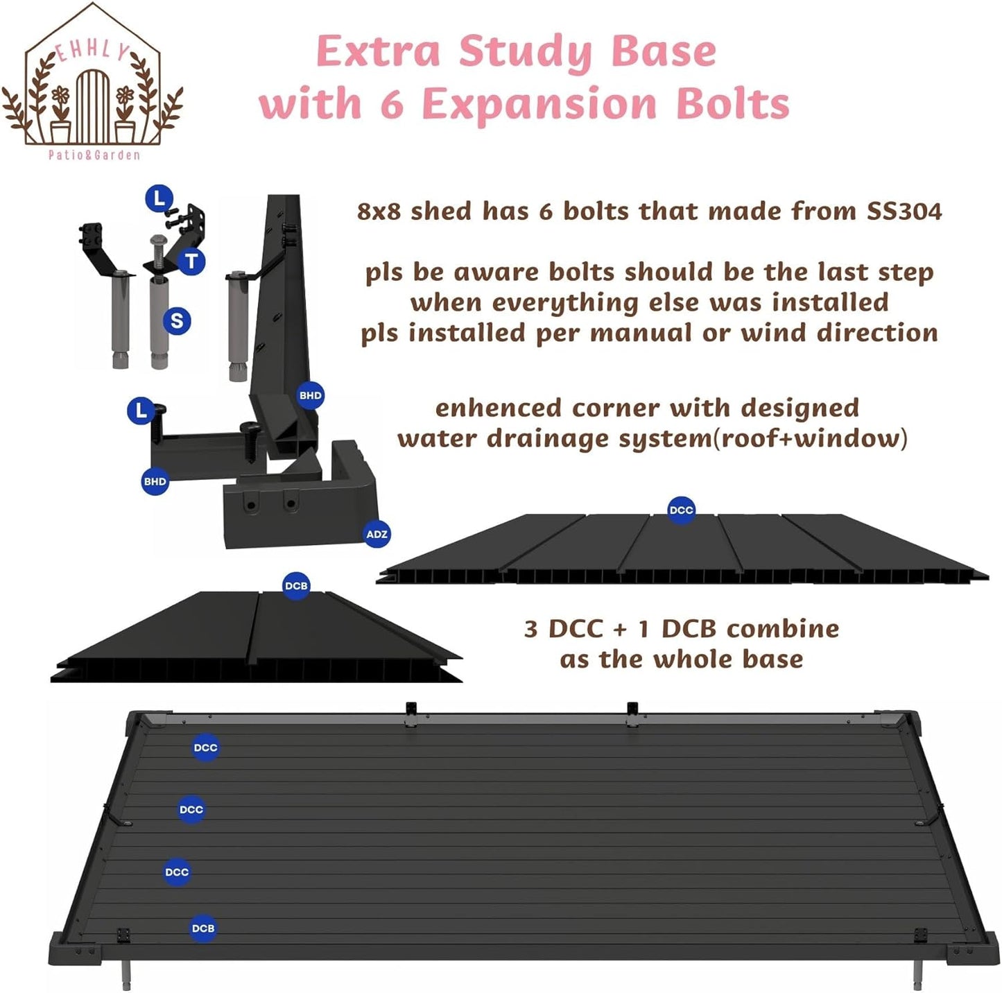 7.3x7.3 FT Resin Outdoor Storage Shed Large, 376 Cuft Garden Tool Sheds & Outdoor Storage Plastic Shed with Floor, 8FT Tall Backyard Lawn Mower Storage Shed with Side Window, Cemented Grey