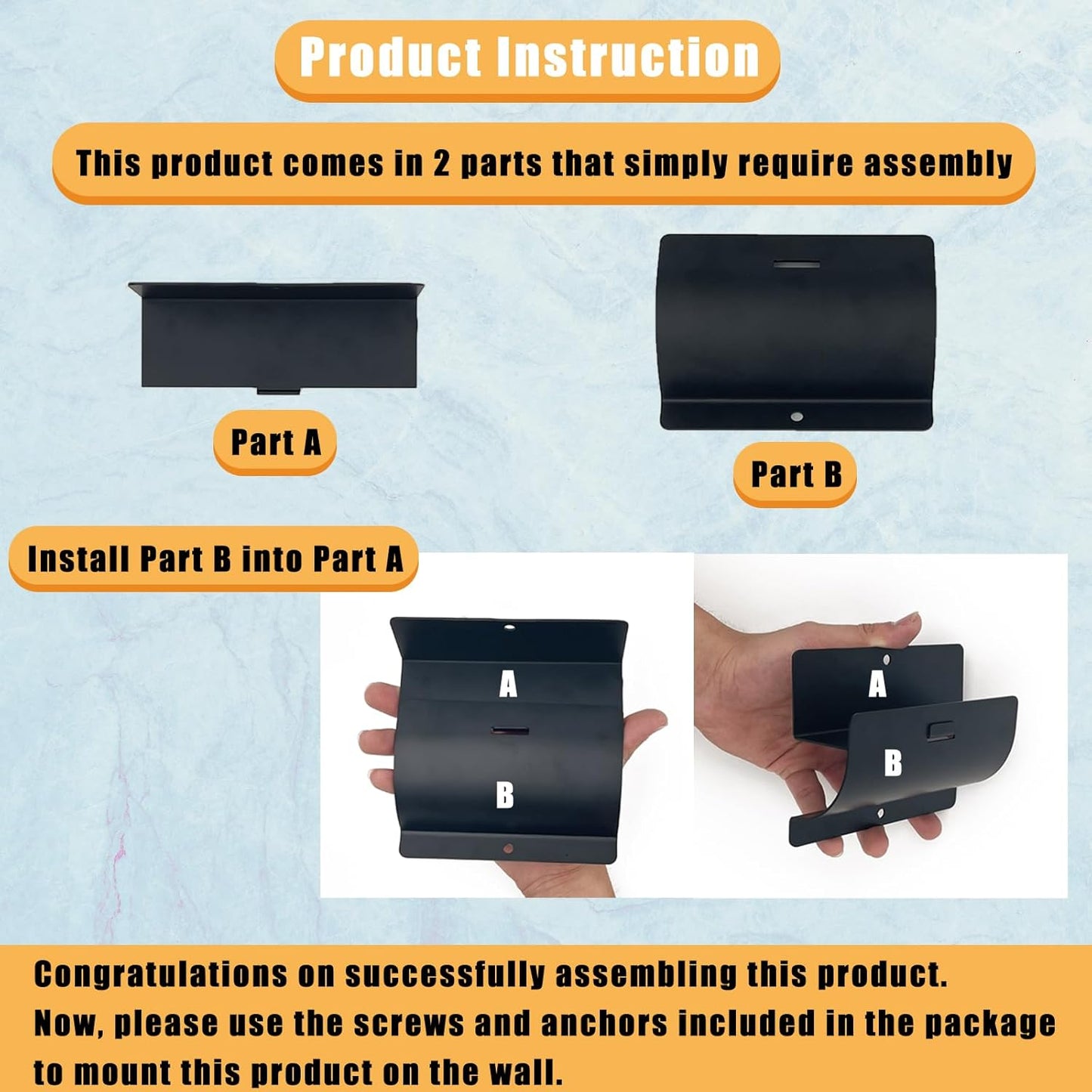 Heavy-Duty Ladder Hanger-Wall Mount Ladder Hook-Garage Wall Wheelbarrow Hangers-4 Pack