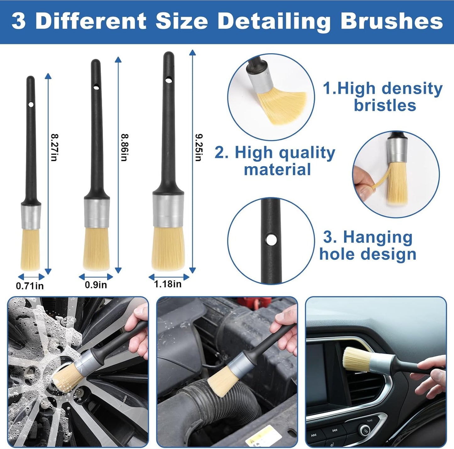 Viewsun Windshield Cleaner Tool, 13Pcs Car Interior Cleaning Kit, Car Detailing Kit Interior Cleaner, Car Detailing Brushes, Car Cleaning Gel, Inside Cleaning Supplies Accessories for Women Men