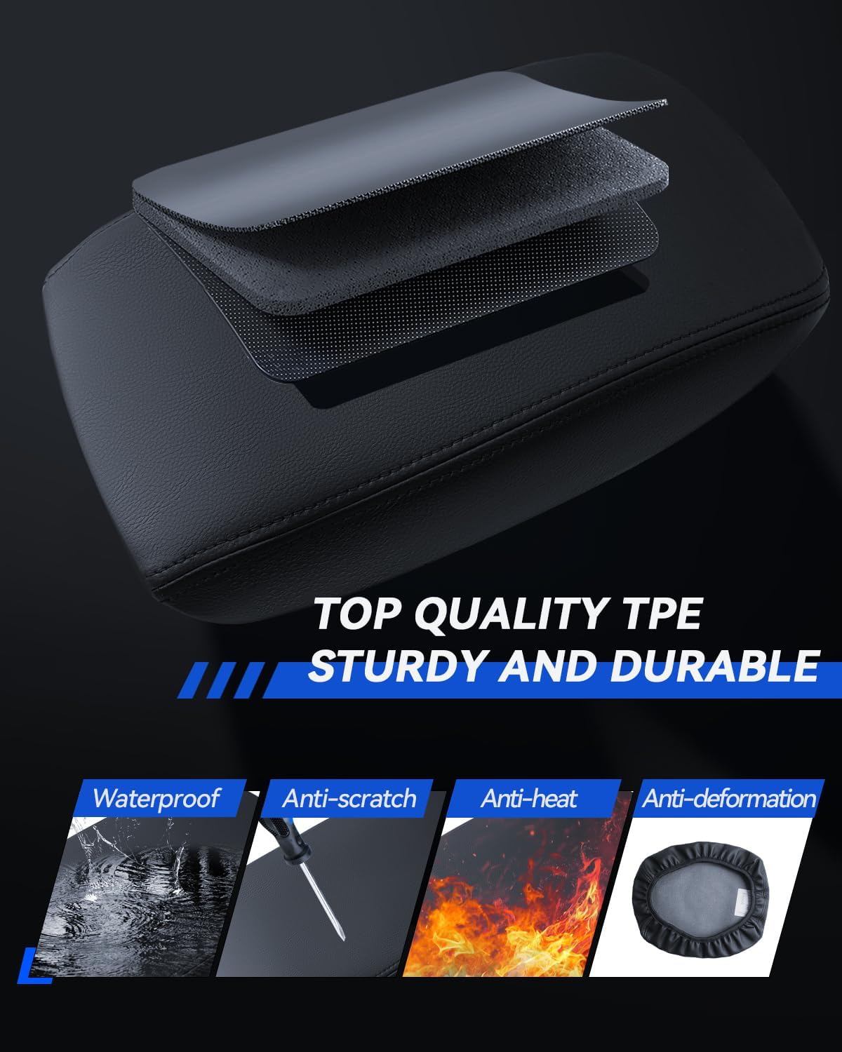 Armrest Cover for Outback 2020-2024 2025 Wilderness/Touring/Premium/Base/Limited Accessories Center Console Middle Lid Pad Protector for Car Elbow Rest