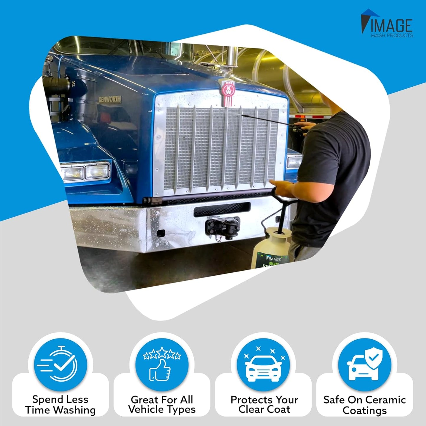 Image Wash Products Bug Remover – (5 Gallon) Best Bug Remover for Cars/Truck Exterior | Bug Cleaner for Vehicles, Car Bug Remover Spray, Bug Off Car Cleaner, Bug Wash for Cars