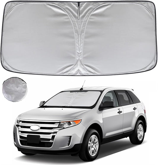 KAYZT Windshield Sun Shade for 2007-2014 Ford Edge Foldable Sunshade Front Window Custom Fit Car Accessories