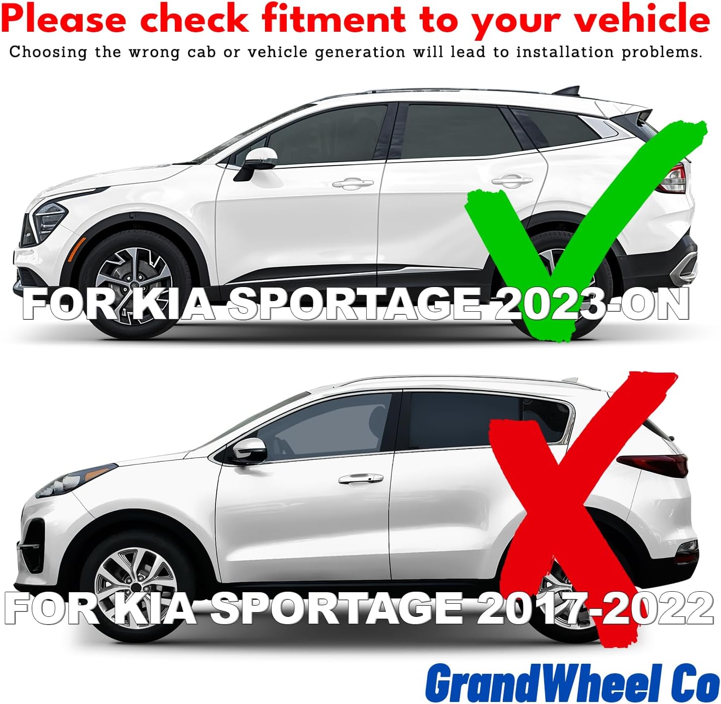 Window Deflectors Smoke Tinted In-Channel Side Window Vent Visor Deflectors Rain Guards Compatible with Sportage 2023-2025 -4pcs. GW0725