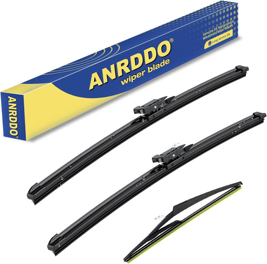 3 wipers Factory for Mercedes-Benz ML-Class 2006-2011 W164 ML320 ML350 ML550 ML63 2005-2012 X164 GL-Class 2006-2012 W251 R-Class Original Equipment Replacement Wiper Blades 28"+21"+12"(Set of 3)