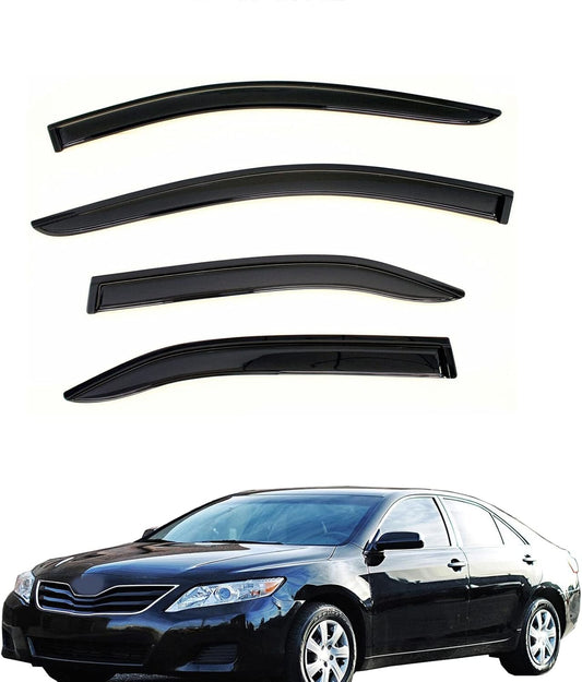 Wind Deflector Compatible with 2007-2011 Toyota Camry Sedan Smoke Sun/Rain Guards Window Visors 94425