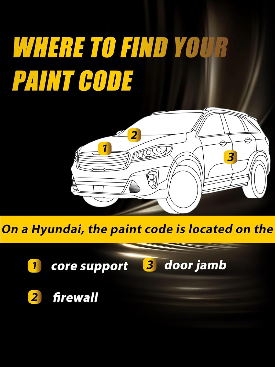 (S3/S3B) Phantom Black Touch Up Paint Compatible with Hyundai, Exact Match Car Paint Pen Automotive Scratch Repair Remover Kit Quick & Easy Solution for Vehicle Chips and Nicks