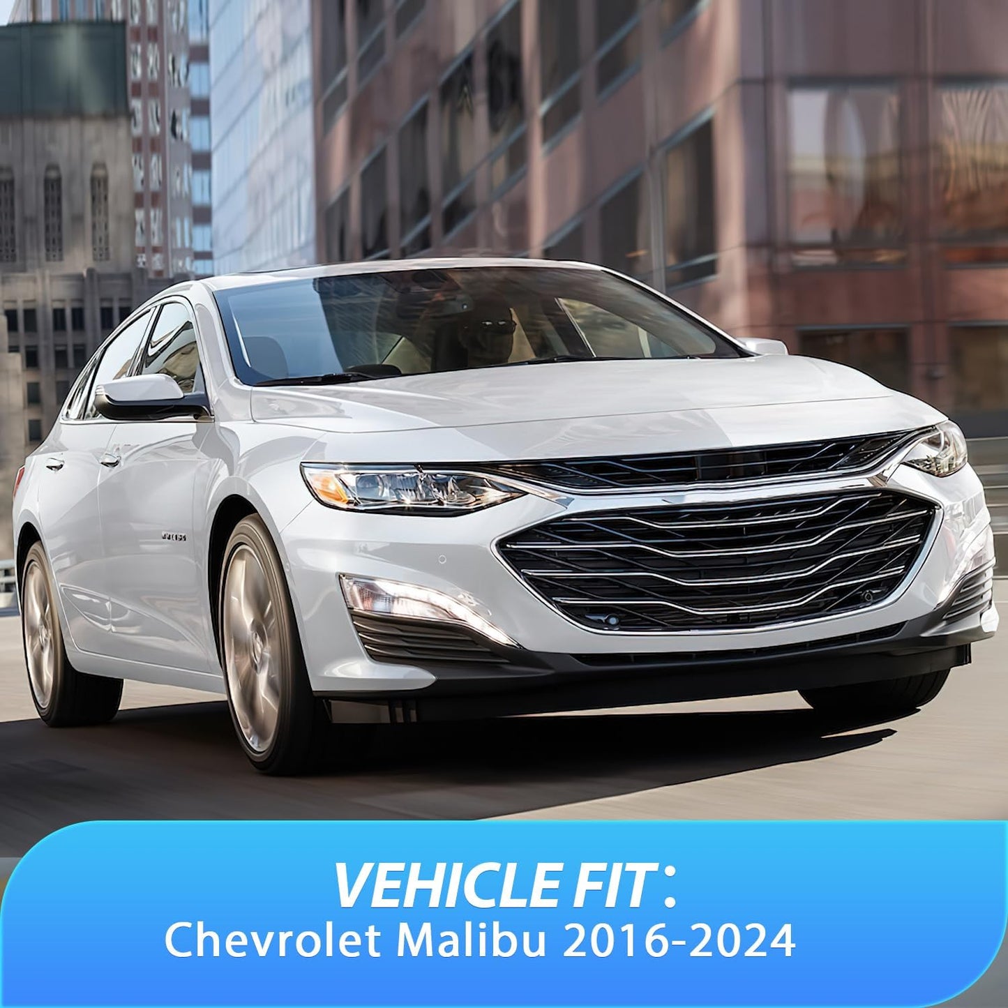 Nilight in-Channel Window Visors for Chevrolet (Chevy) Malibu 2016 2017 2018 2019 2020 2021 2022 2023 2024, Window Rain Guards, Original Window Deflectors-4PCS