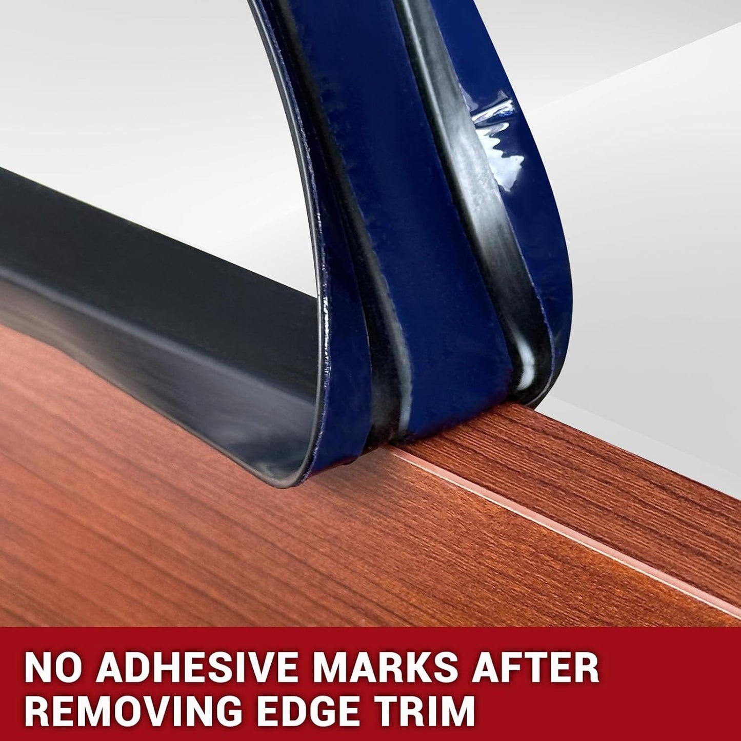 Rubber Edge Trim, 5/8" Self Adhesive Flexible U Channel Edge Protecter for Plywood, Tables, Desks, Cabinets, Counter Top, Wide U Shaped Edge Trim, Edge Banding, Black Color, 20Ft