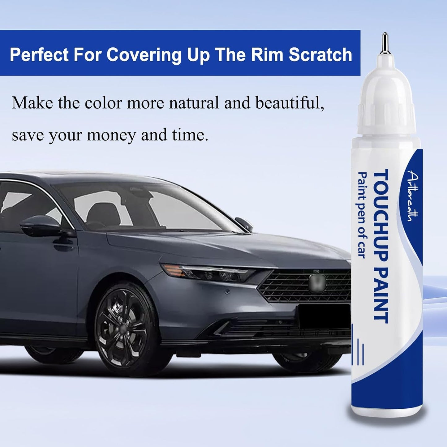 Meteorite Gray Metallic(NH-904M) Touch Up Paint for Honda-Exact Match–Chips and Nicks Car Paint Scratch Repair Kit Automotive Paint Pen for CR-V/CIVIC/Accord/HR-V/Pilot/Odyssey/Ridgeline/Passport