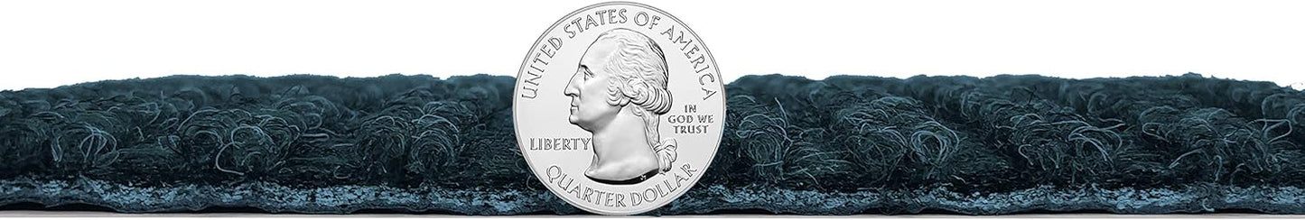 KOECKRITZ Heavy Duty Durable All Weather Indoor/Outdoor Non Slip Entrance Mat Rugs and Runners for Office Business Building Home Garage Front Door (4' x 10', Blue)