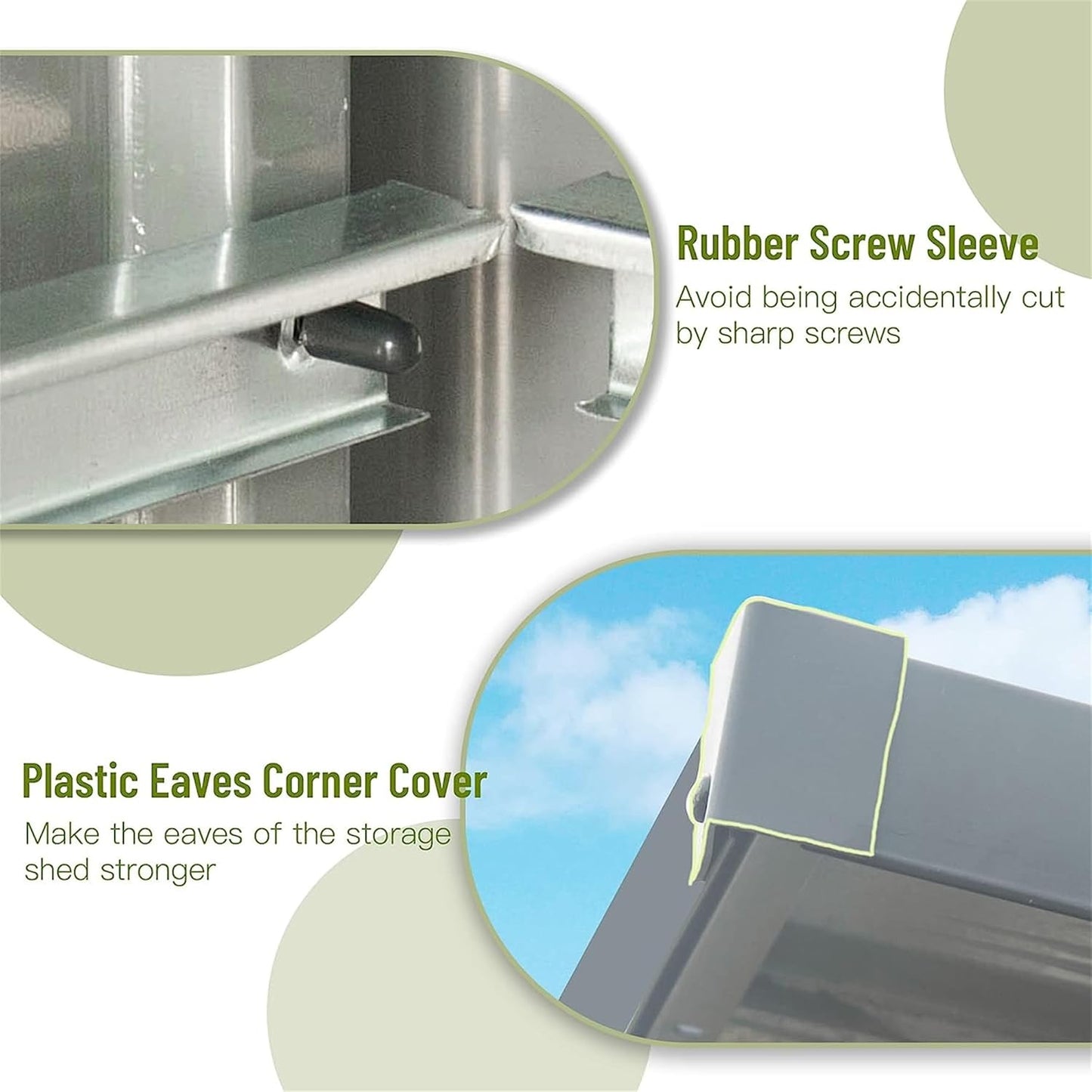 IKERY Compact Galvanized Steel Garden Shed 5' x 3' with Sloping Roof & Lock - Metal Utility Storage for Small Backyard, Balcony - Dark Gray