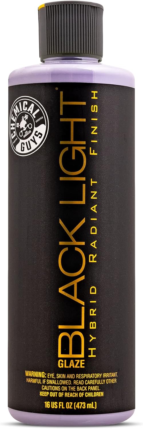 Chemical Guys GAP 619 16 Black Light Hybrid Radiant Finish, Glaze & Sealant, (Safe for Cars, Trucks, SUVs, & More) for Black and Dark Colored Cars, 16 fl oz
