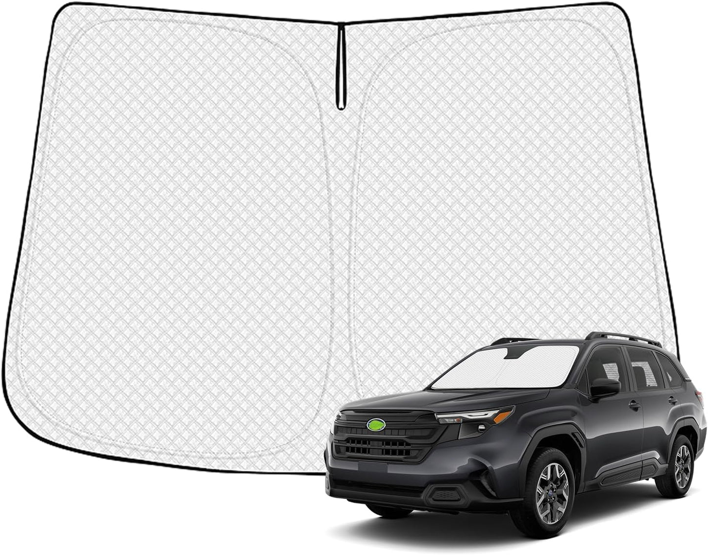 Windshield Sun Shade for 2025 2026 Subaru Forester Accessories Thicken 6-Layer Front Window Sunshade Cover Sun Visor Protector Foldable Block UV Rays Keep Vehicle Cool
