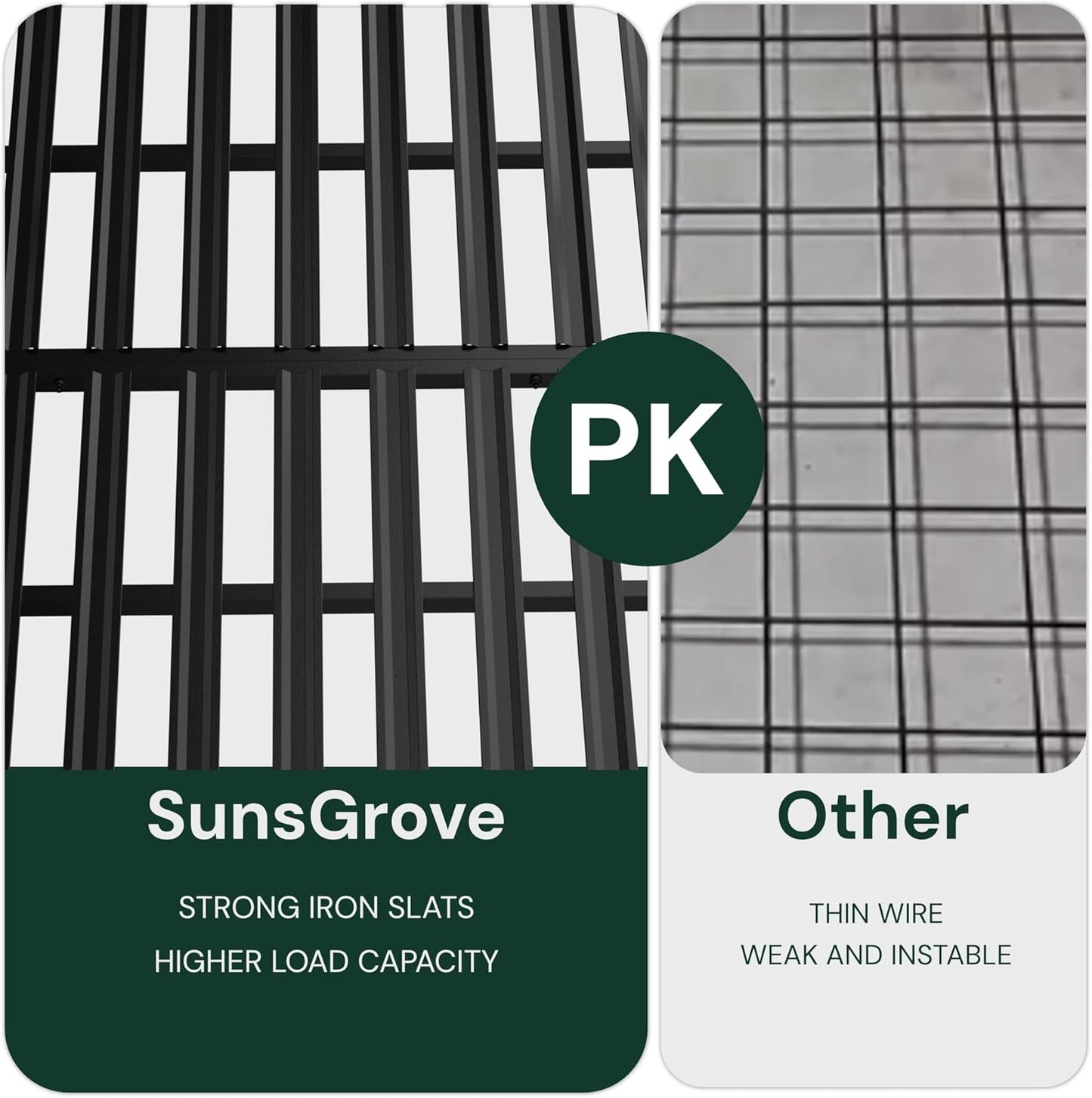 SunsGrove 2x8 Garage Storage Overhead Rack Organization, Adjustable Ceiling Mounted Storage Racks, 800LBS Weight Capacity, 22"-40" Ceiling Dropdown, 2 Pcs, Black