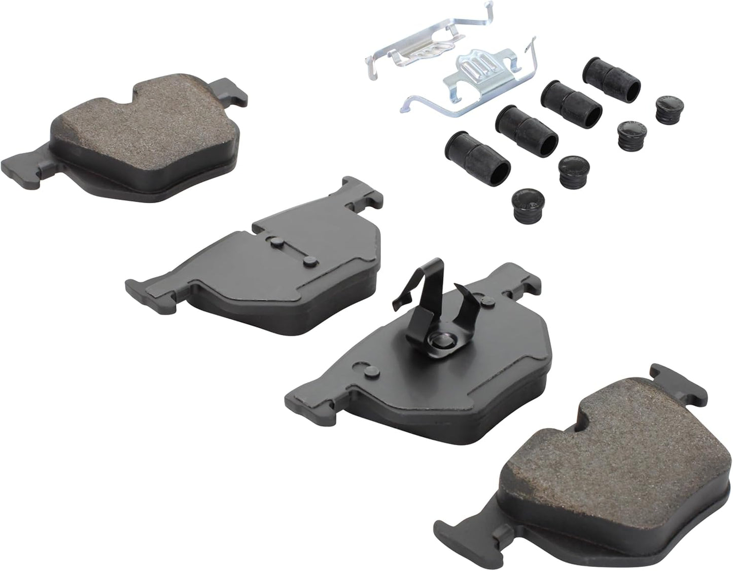 Premium Semi-Metallic Rear Brake Pads (1001-1042M) Replacement for BMW 525i 2010-2008, 530i 2008, X5 2018-2007, X6 2019-2008