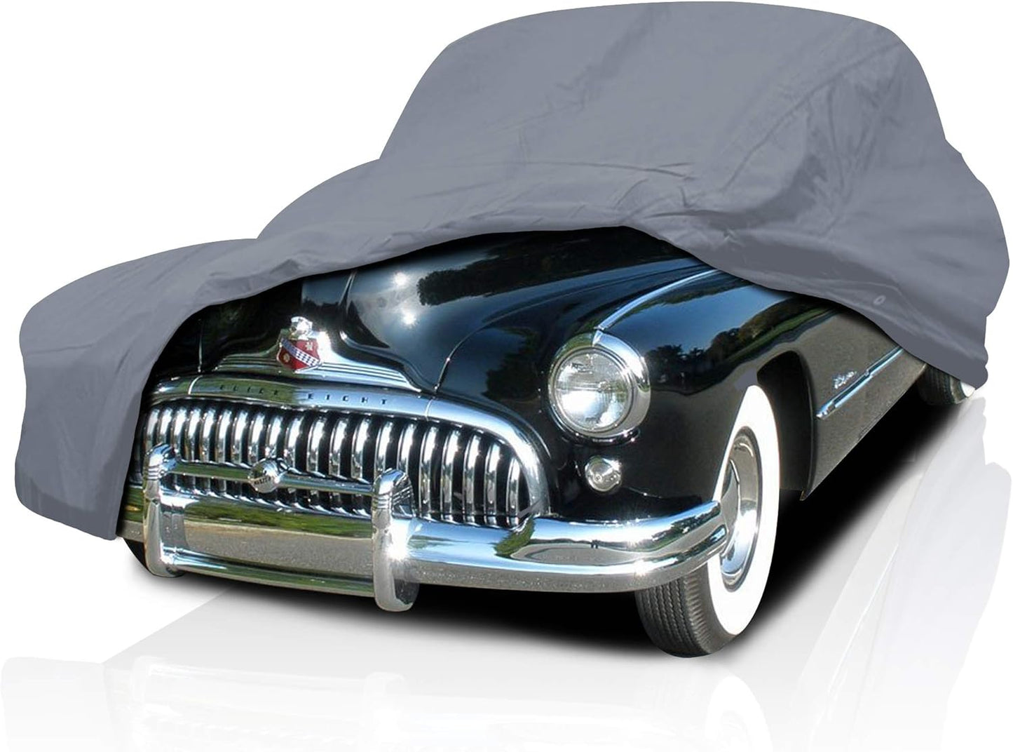 5 Layer Car Cover for Cadillac Series 62 1940-1956 Coupe 2-Door Sedan 4-Door Semi Custom Fit Full Coverage Heavy Duty All Weather Protection Breathable Dust Wind Shield