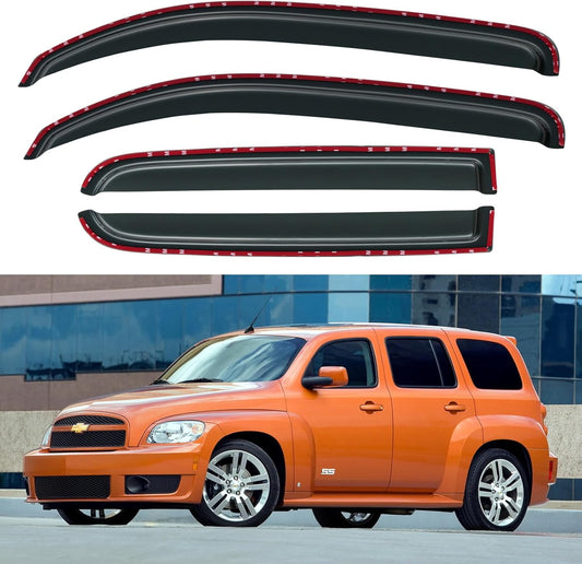 in-Channel Window Visors Rain Guards Shield for 2006-2011 Chevy HHR, Window Vent Wind Deflectors Visors Shades for 06-11 HHR