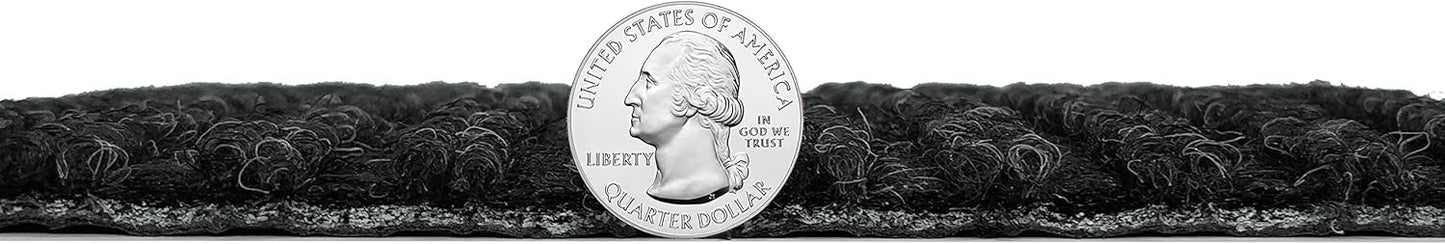 KOECKRITZ Heavy Duty Durable All Weather Indoor/Outdoor Non Slip Entrance Mat Rugs and Runners for Office Business Building Home Garage Front Door (6' x 10', Charcoal)