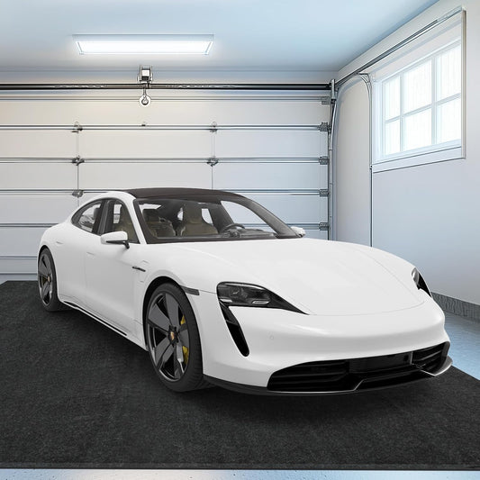 TUFFIOM 17' x 7'4" Oil Spill Mat with Tape,Garage Floor Mat for Under Car,Oil Absorbent Mat for Garage Waterproof,Oil Drip Change Parking Mat for Driveway,Reusable,Washable