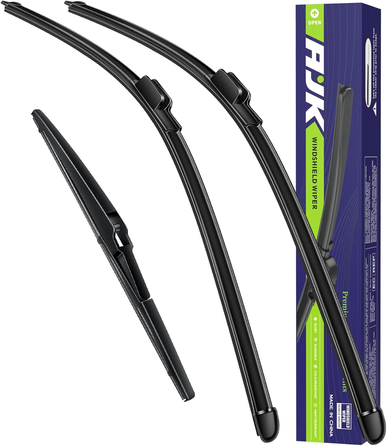 AJK Wiper Blades for Mazda CX-70 2025, 2 Piece All Weather OEM Quality Automotive Replacement Windshield Wiper Blades for My Car