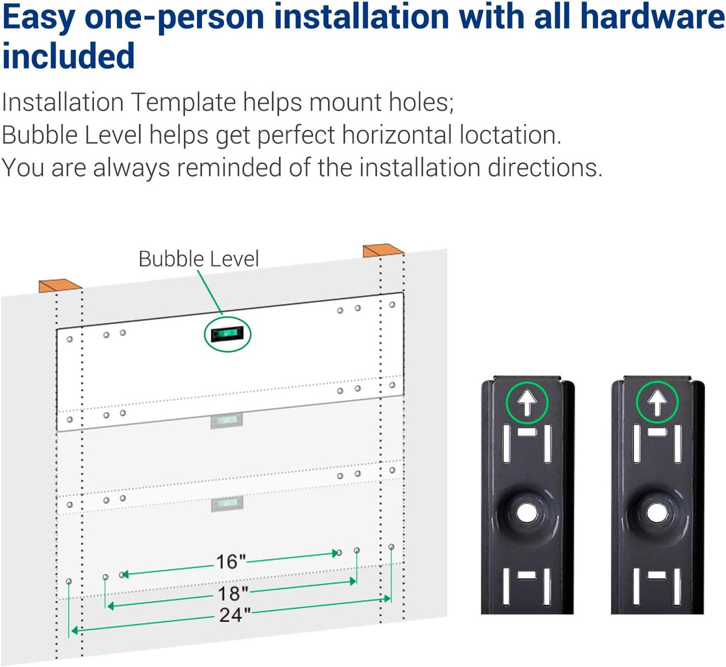 FLEXIMOUNTS 3 Tier 1x3ft Garage Storage Wall Shelving, 12x36inch per Shelf Height Adjustable Floating Shelves, 450lbs Total Weight Capacity, Black