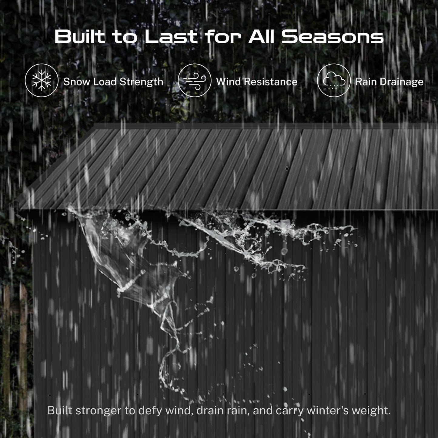 10 x 12 FT Outdoor Storage Shed, Metal Garden Tool Shed with Slooping Roof, Lockable Doors and Windows, Easy to Assemble for Garden, Patio, Lawn, Black