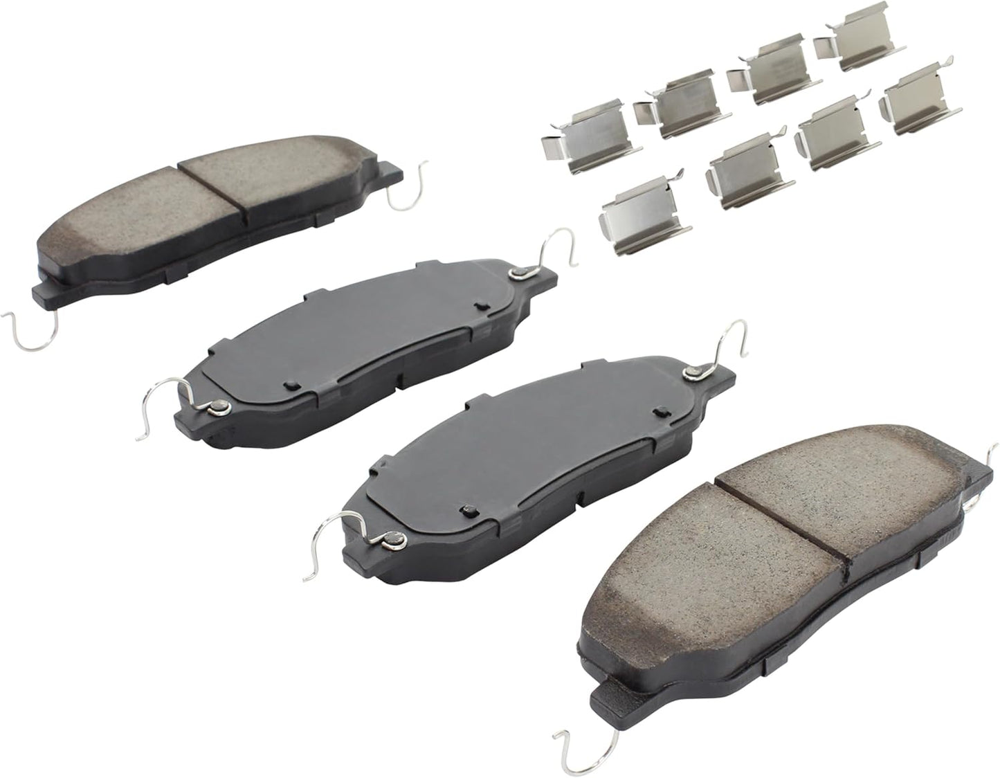 Premium Semi-Metallic Front Brake Pads (1001-1081M) Compatible with Avanti Avanti 2005-2007, Ford Mustang 2005-2010