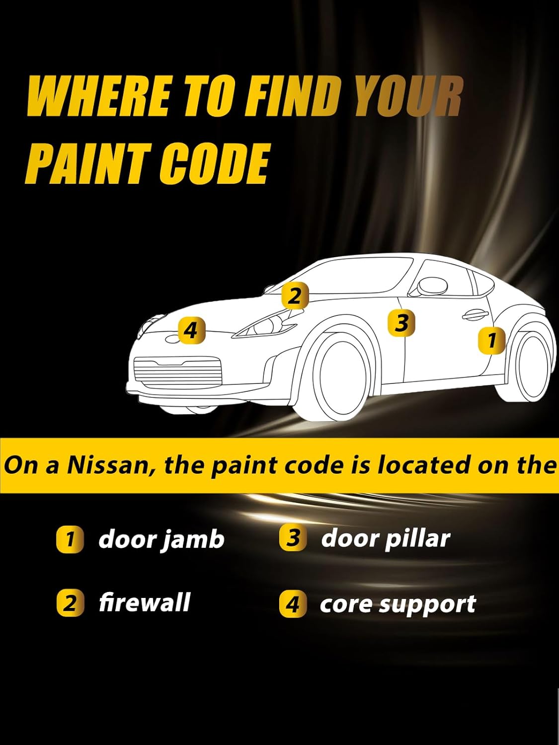 Monarch Orange Metallic(EBB) Touch Up Paint Compatible with Nissan, Exact Match Car Paint Pen Automotive Scratch Repair Remover Kit Quick & Easy Solution for Vehile Chips and Nicks