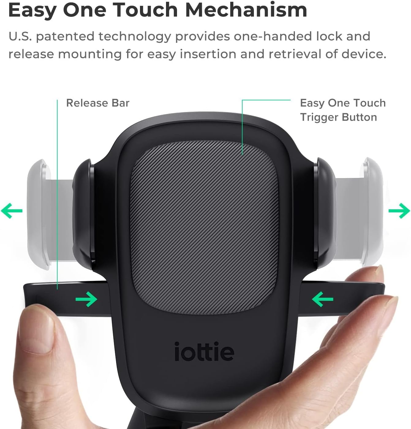 iOttie Easy One Touch Signature CD Slot Mount - Universal Car Phone Holder for iPhone, Google, Samsung, Moto, LG, and all other Smartphones