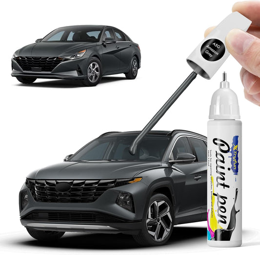 Amazon Gray (A5G) Touch Up Paint Compatible with Hyundai, DIY Car Paint Scratch Repair, Automotive Paints, Quick & Easy Fix Scratch Repair for Tucson/Elantra/Santa Fe/Sonata