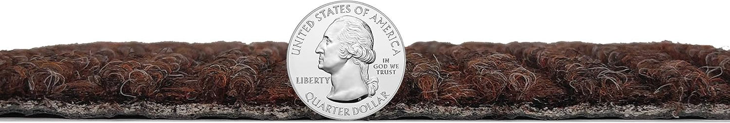 KOECKRITZ Heavy Duty Durable All Weather Indoor/Outdoor Non Slip Entrance Mat Rugs and Runners for Office Business Building Home Garage Front Door (4' x 6', Brick)