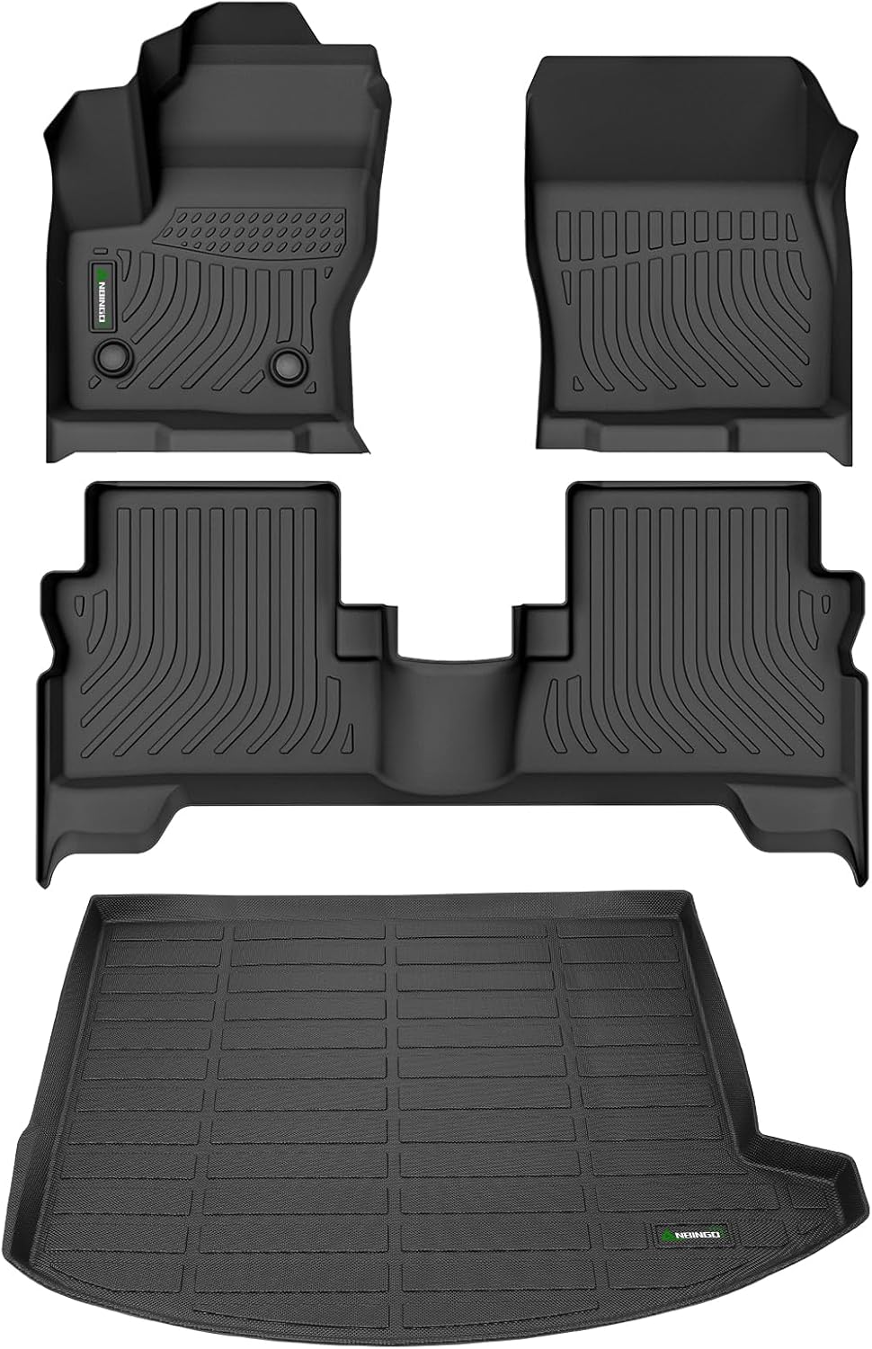 ANBINGO®Floor Mats & Cargo Liner for Ford Escape 2013-2019 All Weather Floor Mats Set Custom for Escape Full Set Floor Liners for Escape Accessories Black