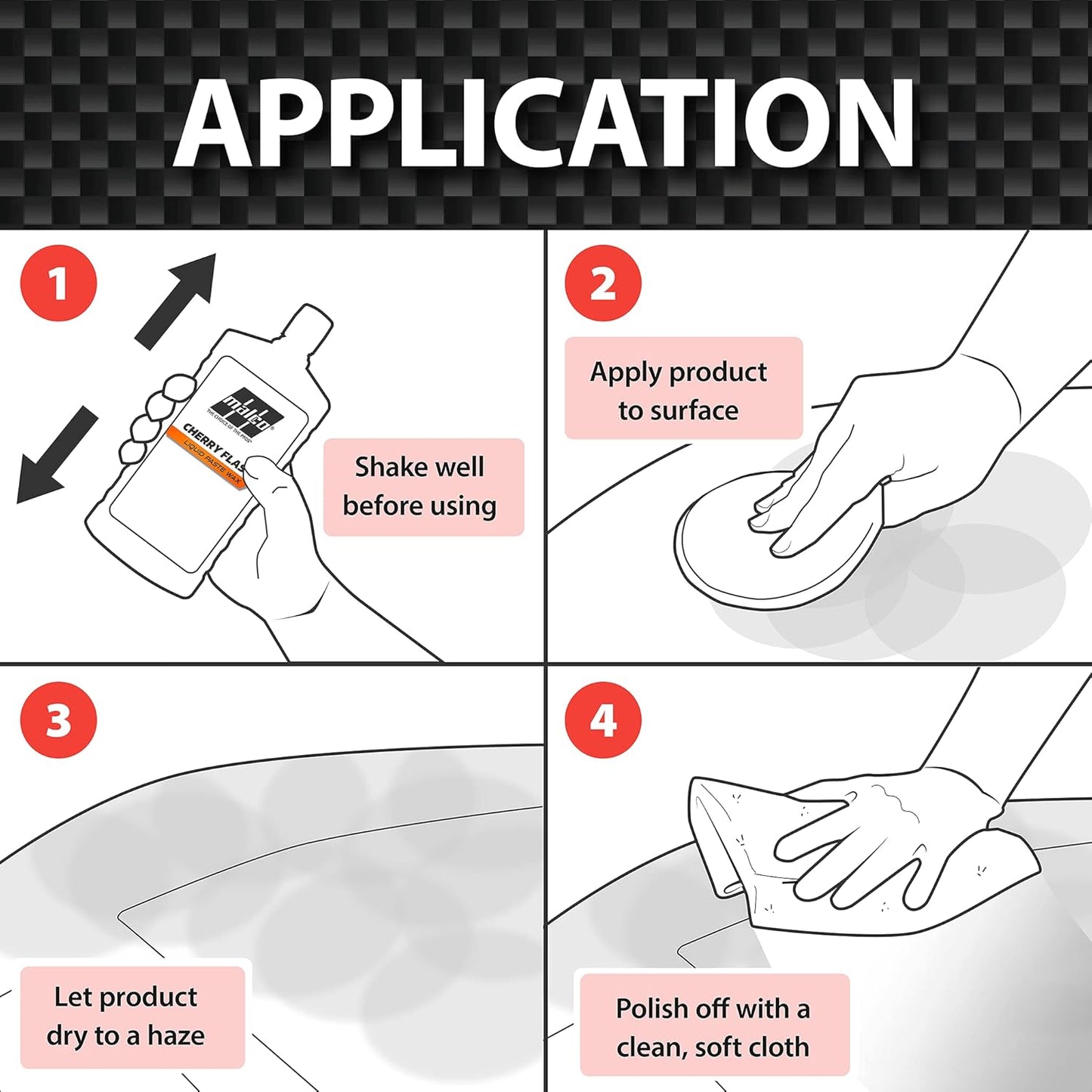 Malco Cherry Flash Automotive Liquid Paste Wax – Protect & Shine Your Vehicle/Easiest Way to Hand Wax Your Car/Lasting Gloss & Protection For Cars, Trucks, Boats, and Motorcycles / 64 Oz. (124864)