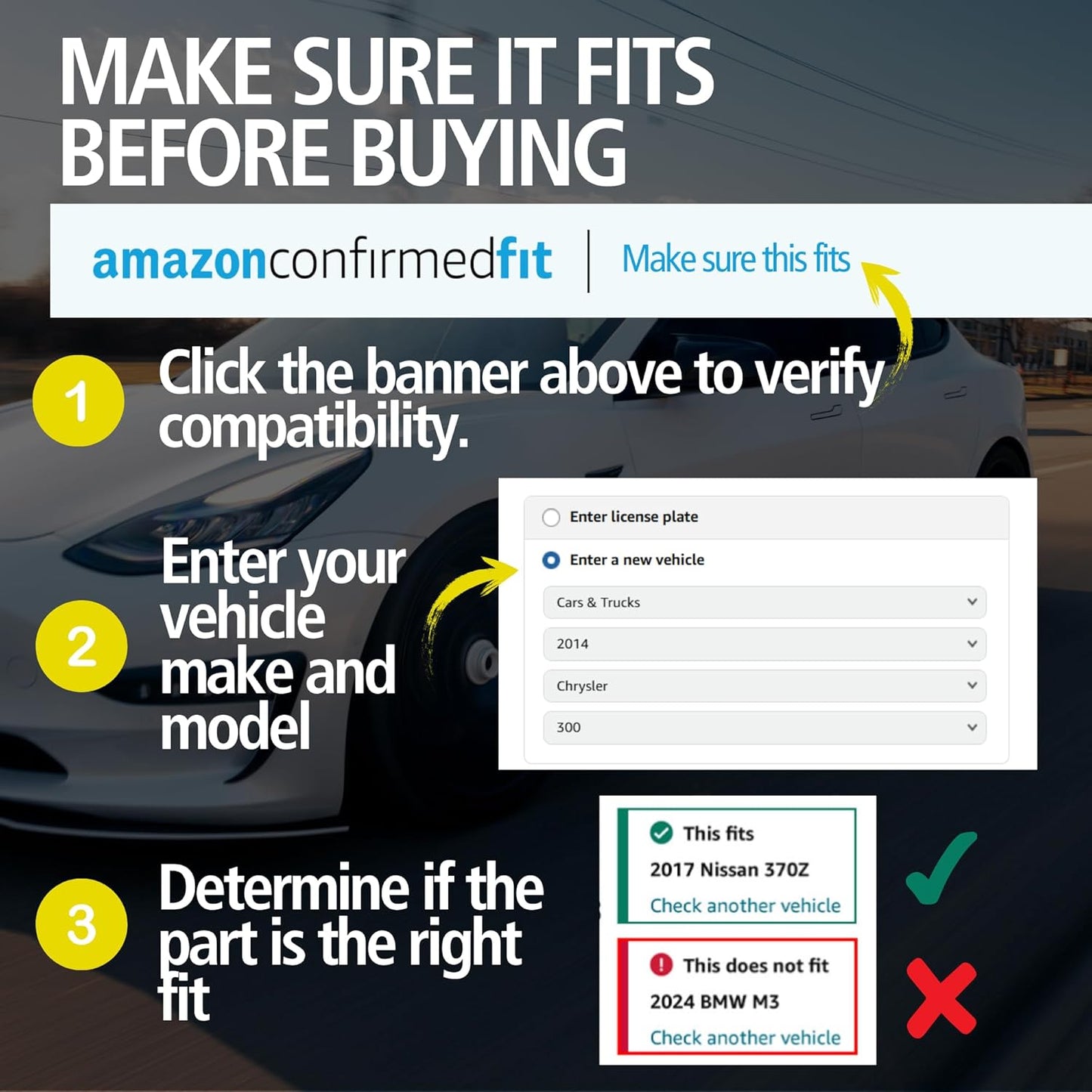 Premium Semi-Metallic Front Brake Pads (1001-0856M) Compatible with Chrysler Town & Country 2003-2007, Chrysler Voyager 2001-2008, Dodge Caravan 2001-2007, Dodge Grand Caravan 2001-2006