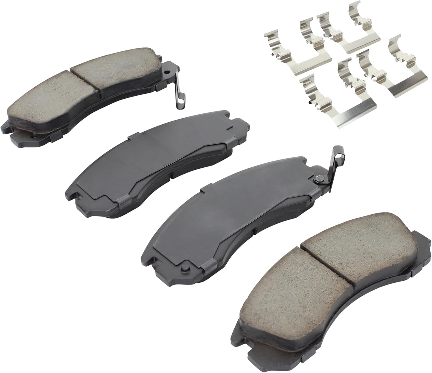 Premium Ceramic Front Brake Pads (1001-0530C) Compatible with 1991-2020 Dodge/Eagle/Mitsubishi/Plymouth (3000GT/Diamante/Eclipse/Galant/Lancer/Laser/Montero/Montero Sport/Outlander)