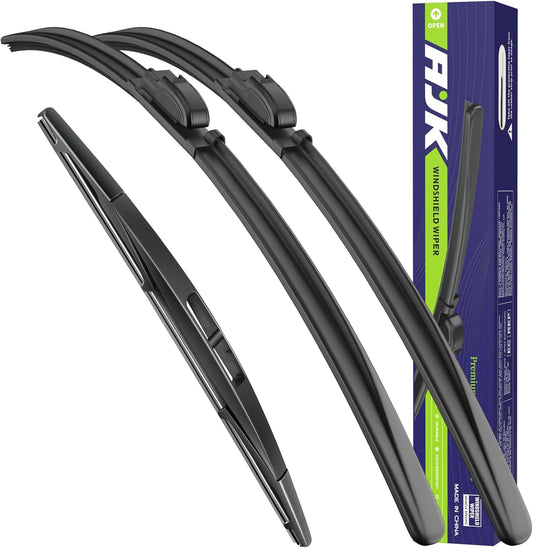 AJK Wiper Blades for Subaru Forester 2014 2015 2016 2017 2018, 2 Piece All Weather OEM Quality Automotive Replacement Windshield Wiper Blades for My Car