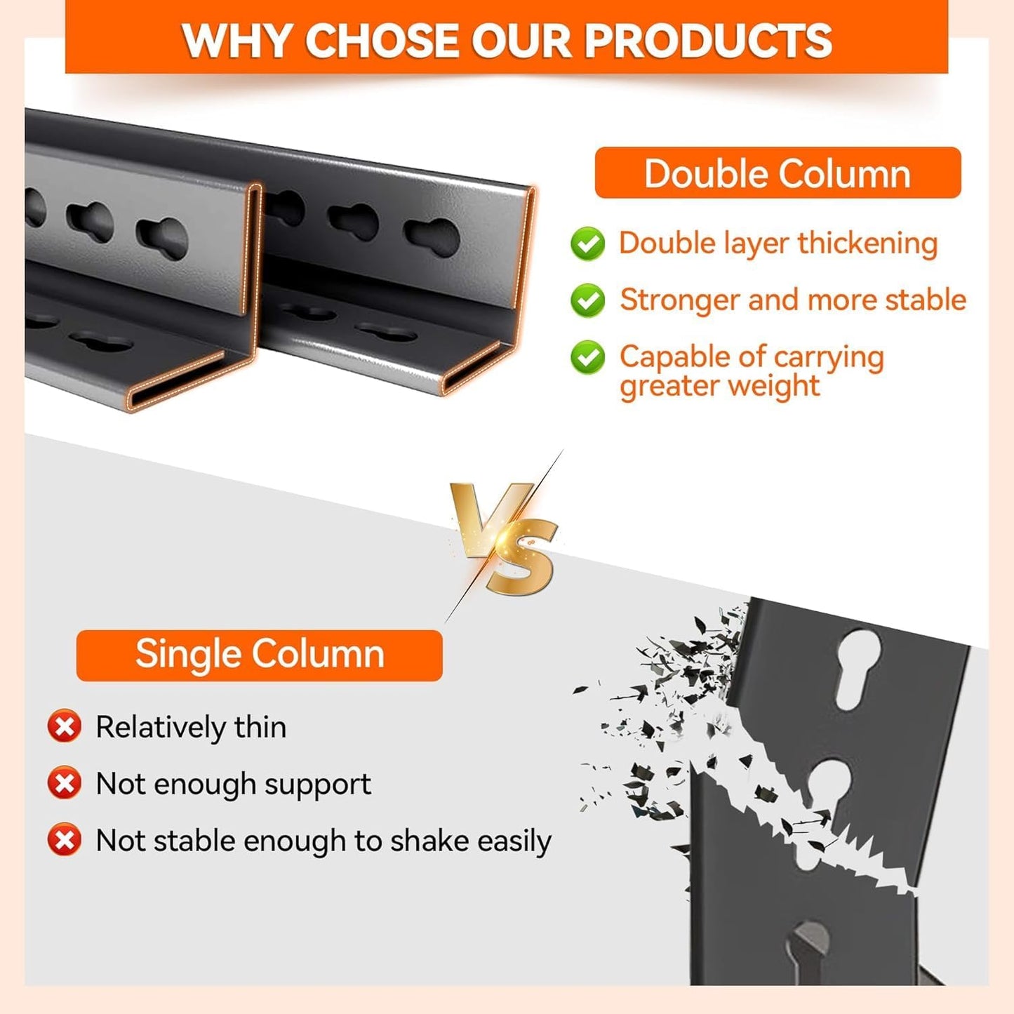 Metal Garage Shelving Unit, Heavy Duty 4-Tier Adjustable Storage Rack, Steel Shelving,2000 lbs Capacity, Industrial Shelves for Heavy Tools and Equipment (4-Tier 63" H x 36" W x 14" D)