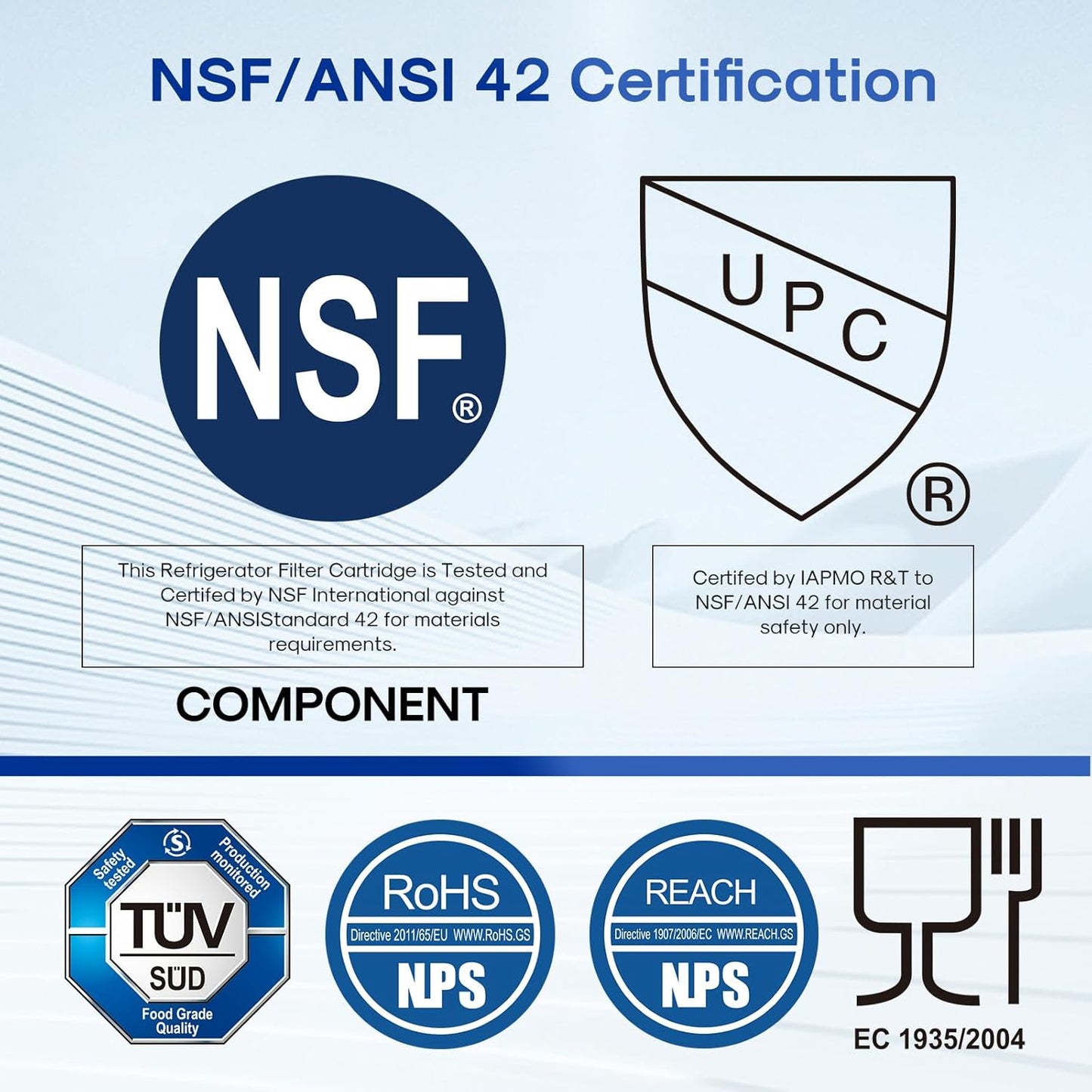 ICEPURE 1 Micron 2.5" x 10" Whole House CTO Carbon Sediment Water Filter Cartridge Compatible with DuPont WFPFC8002, WFPFC9001, SCWH-5, WHCF-WHWC, WHCF-WHWC, FXWTC, CBC-10, RO Unit, Pack of 2