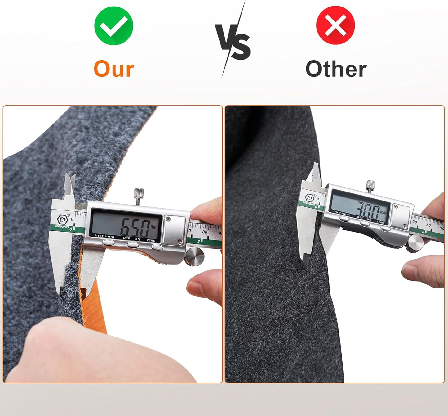 17 * 7.4 Ft Heavy Duty Oil Spill Mat, 6.5mm Thickened Extra Large Garage Floor Mat for Under Car, 1/4" Waterproof Rubber Backing Absorbs Oil Quickly, Washable, Reusable, Durable, Non-Slip