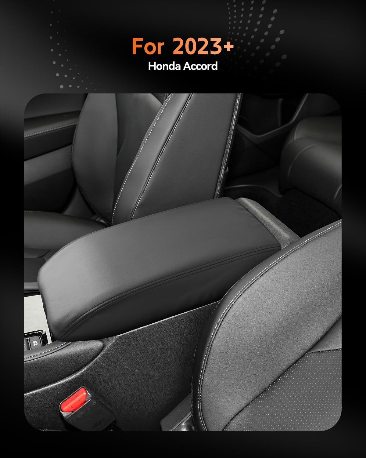 CDEFG for Honda Accord 2023-2025 Center Console Cover Armrest Box Cover for Accord (LX,SE) 2023 2024 2025 Accessories Console Arm Rest Protector