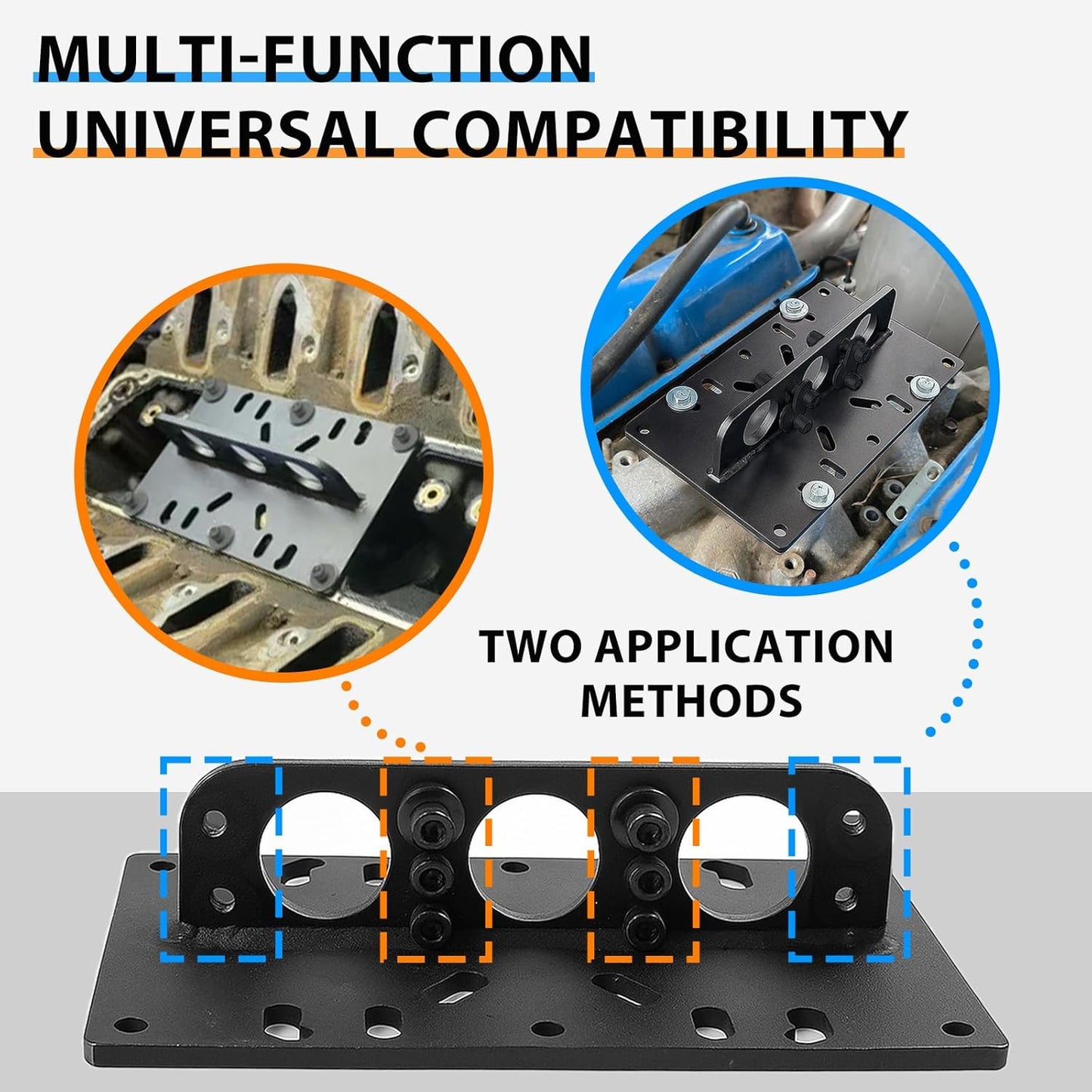 Engine Lift Plate Hoist Motor Engine Lift Bracket Carb Carburetor Hoist for Chevy LS Engine SBC BBC fit for Chevy Ford