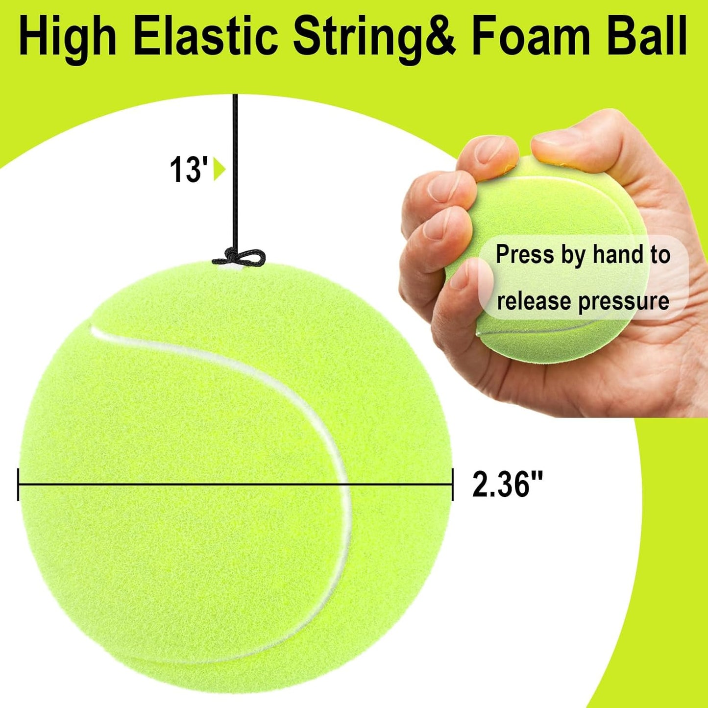Garage Tennis Ball Parking Aid, Parking Guide System for Garage Accessories, Stop Indicator, Parking Assist Ball, Aid-Parking Kit, Garage Car Stopper, Pack of 2